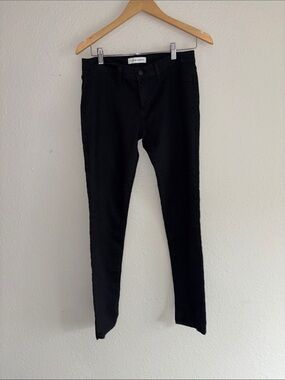 Flying Monkey Men's Black Slim Jeans with Brass Zipper